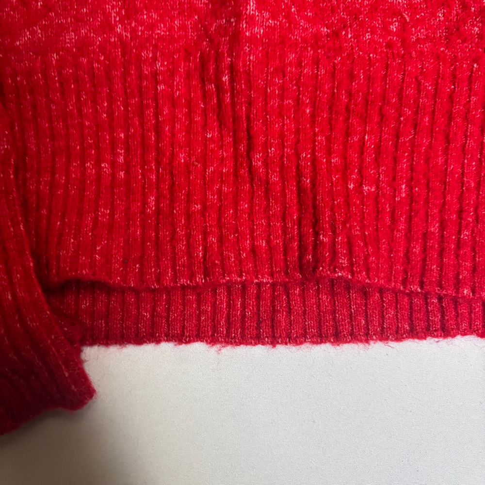 Festive Red Candy Cane Women's Sweater - Picture 4 of 12